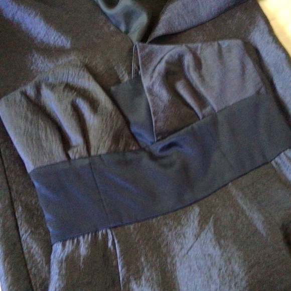 Badgley Mischka, strapless evening gown, navy, 10 - Picture 7 of 8